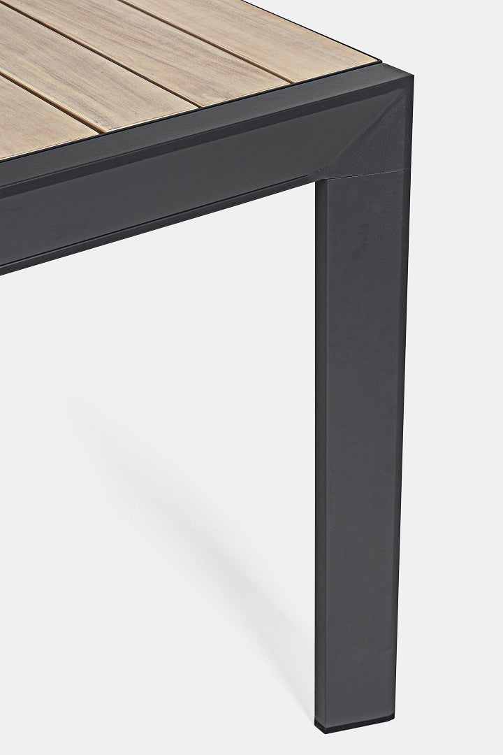 TAVOLO DELMAR ALLUNGABILE 160/240X100 ANTRACITE