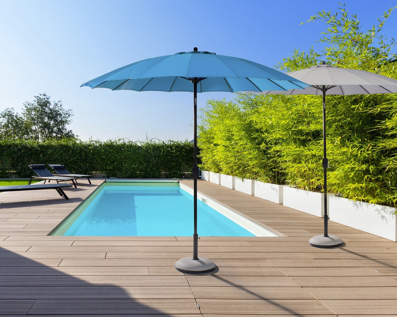 OMBRELLONE ATLANTA D.270CM BLU PAVONE