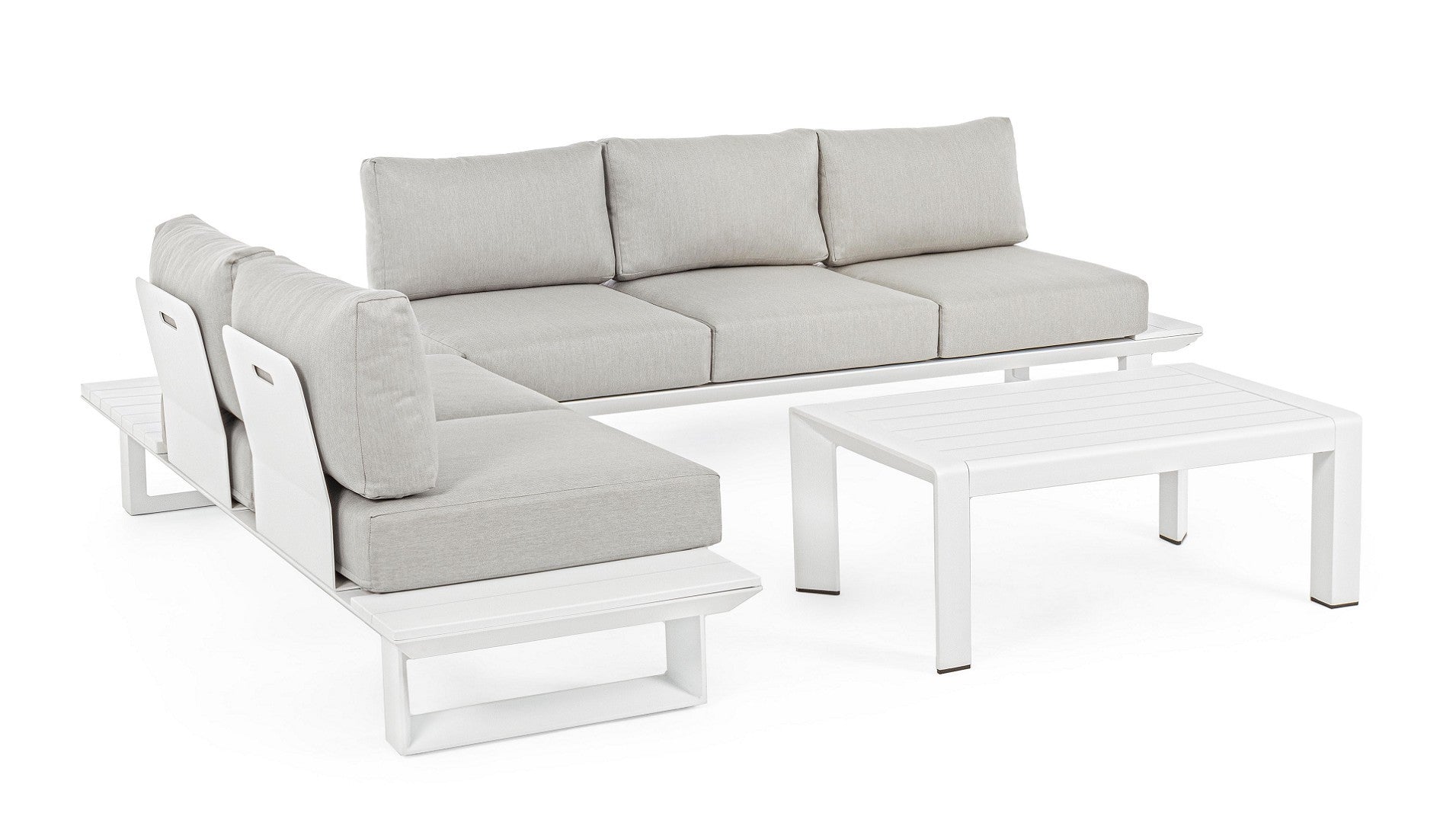 SALOTTO ANGOLARE KONNOR BIANCO