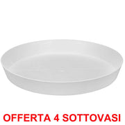 OFFERTA 4 SOTTOVASO LOFT URBAN SAUCER ROUND 24 WHITE