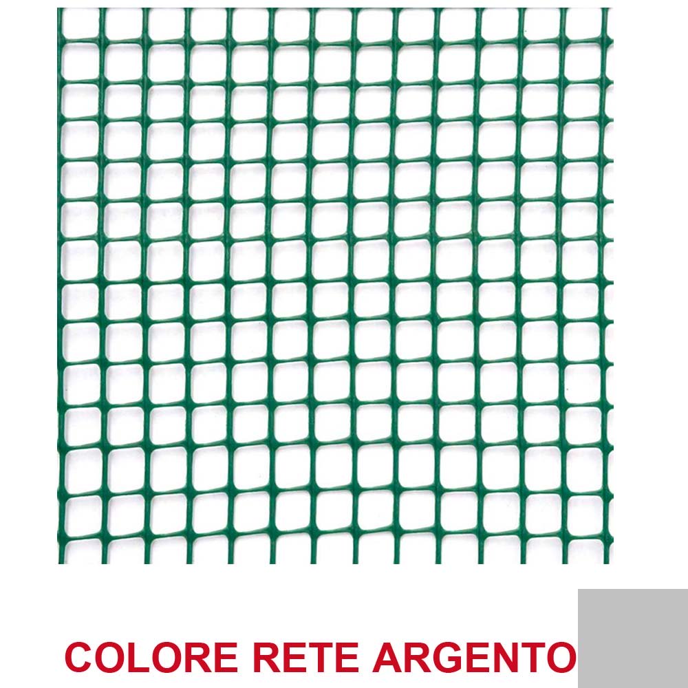 RETE QUADRA 10MM ARGENTO VENDITA AL METRO