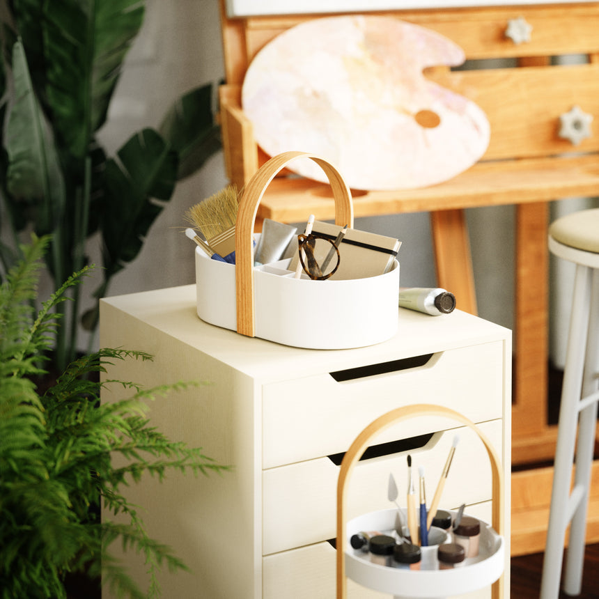Portaoggetti Bellwood Bianco Naturale UMBRA