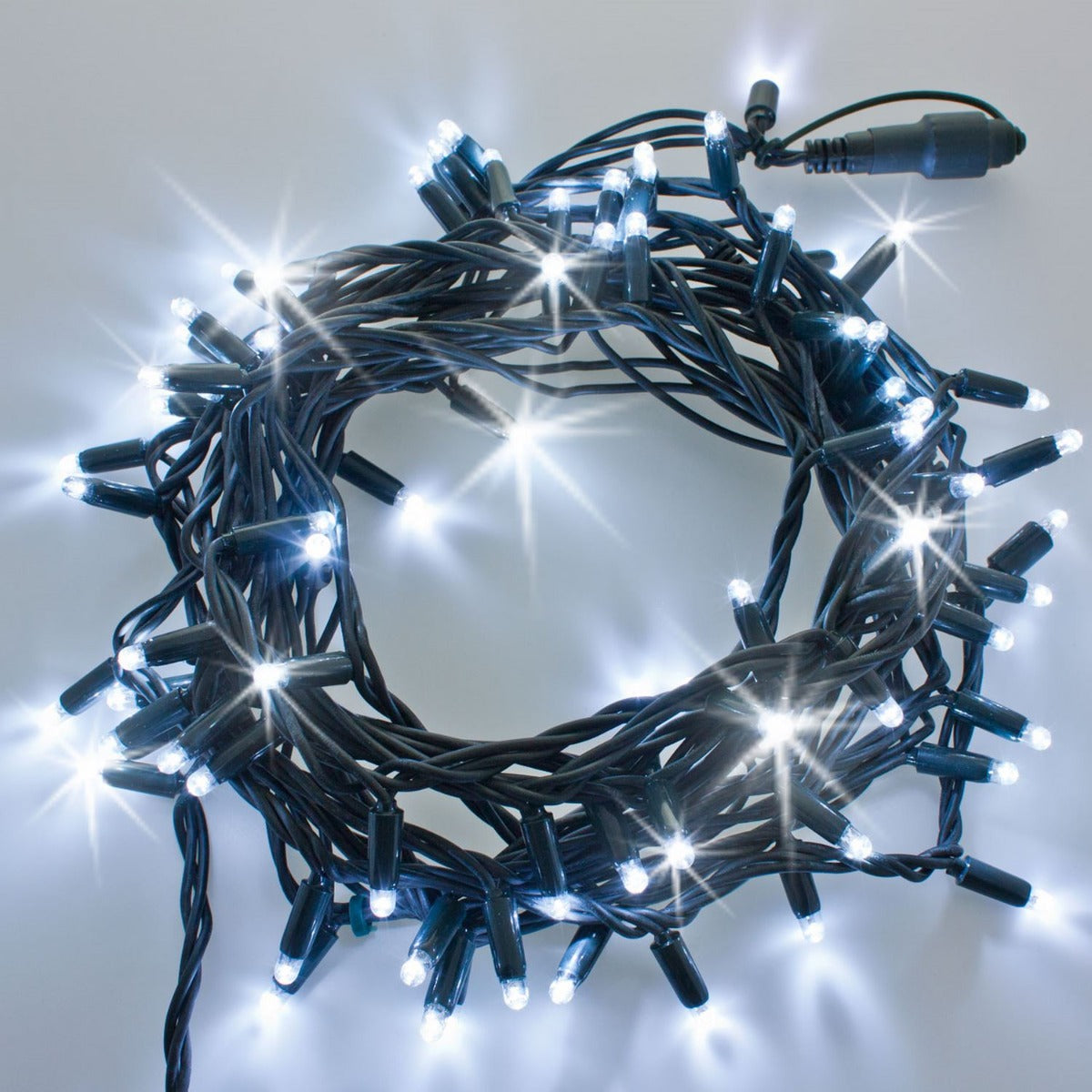 LUCI DI NATALE COLLEGABILI 200 MAXILED FLASHLED DIAMOND BIANCO FREDDO 20M