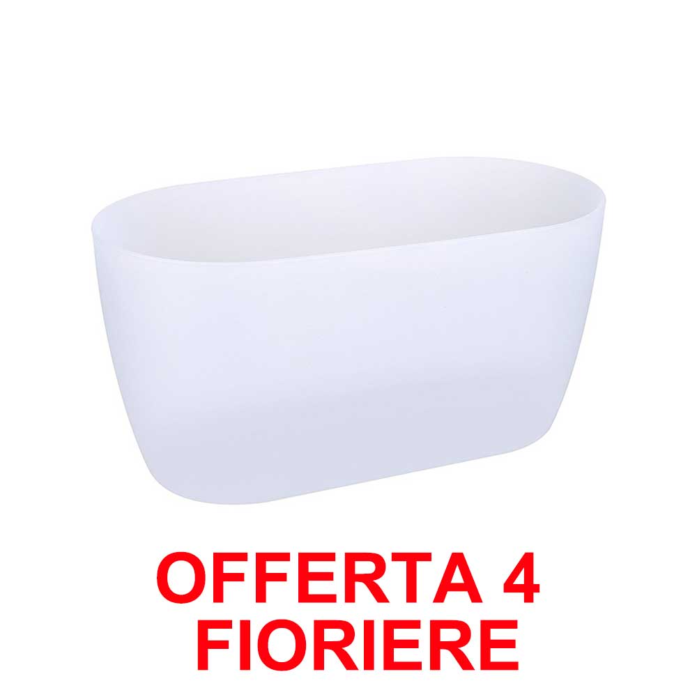 OFFERTA 4 FIORIERA PER ORCHIDEE BRUSSELS ORCHID DUO 25CM TRASPARENTE