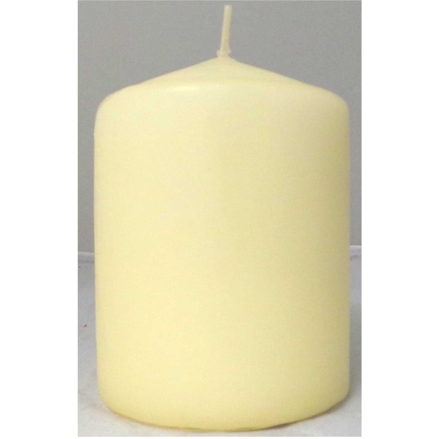 CANDELA A PILASTRO 10x7,5CM AVORIO