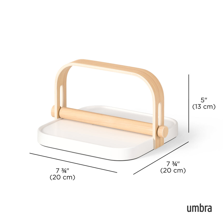 Portatovaglioli Bellwood 20cm Bianco Naturale UMBRA