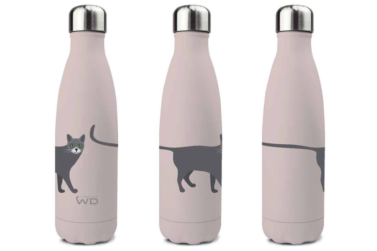 Bottiglia Termica in Acciaio Inox a Doppia Parete 500 ml Decoro con Cani Wd Lifestyle