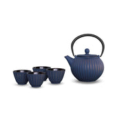Set Teiera Osaka con 4 Bicchieri 500 ml Blu Wd Lifestyle