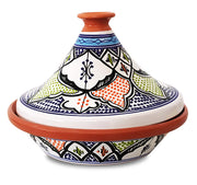 TAJINE IN TERRACOTTA SMALTATA BLU 27X20CM