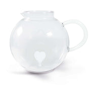 BROCCA IN VETRO CON CUORE BIANCO 1.7 LITRI