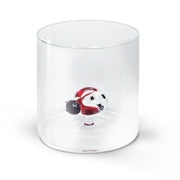 BICCHIERE DA ACQUA COCCINELLA IN VETRO SOFFIATO
