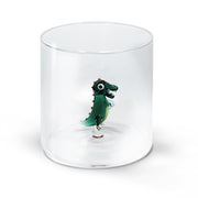 Bicchiere in Vetro Borosilicato 250ml Dinosauro