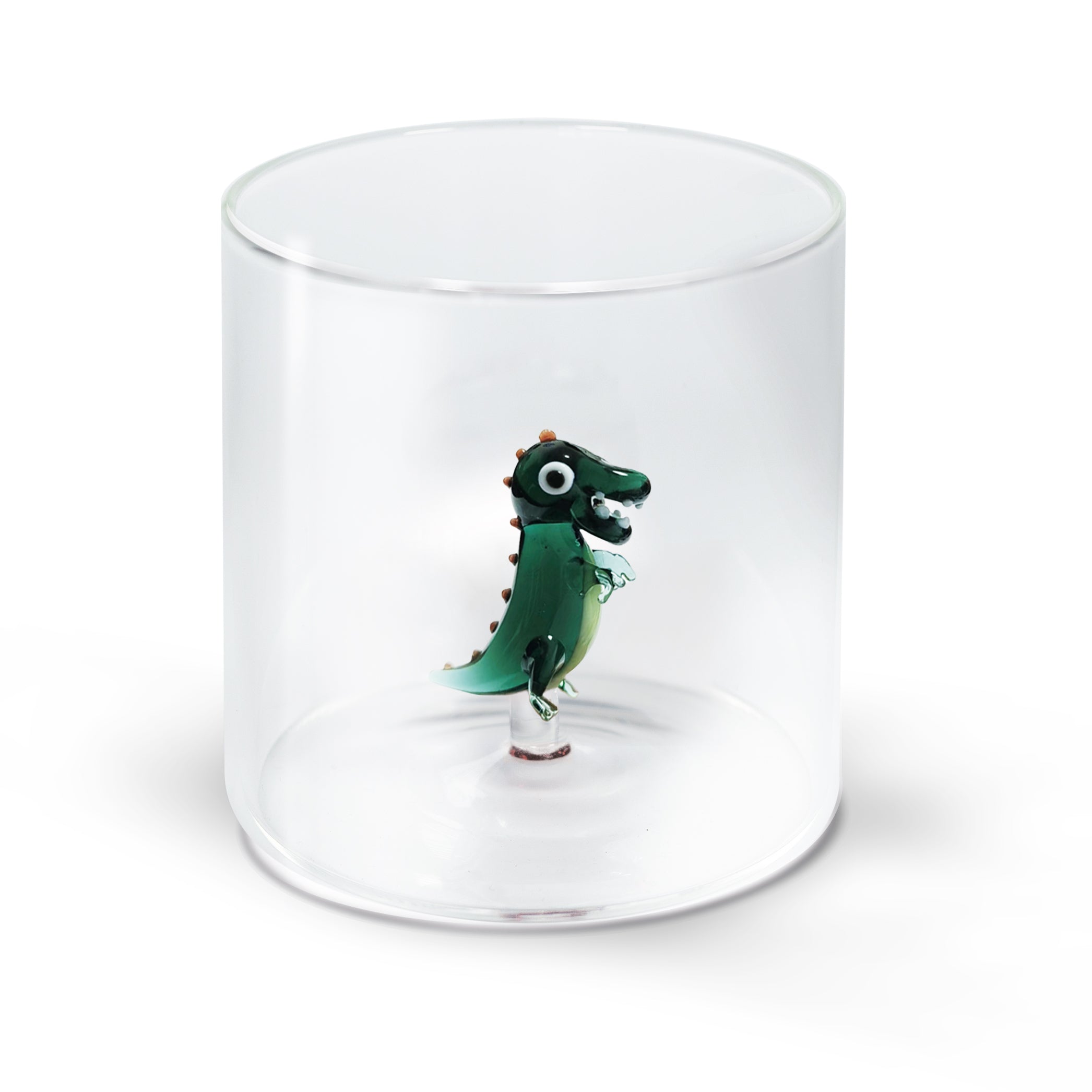 Bicchiere in Vetro Borosilicato 250ml Dinosauro