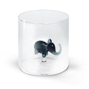 BICCHIERE DA ACQUA ELEFANTE IN VETRO SOFFIATO
