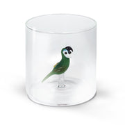 BICCHIERE DA ACQUA PAPPAGALLO IN VETRO SOFFIATO