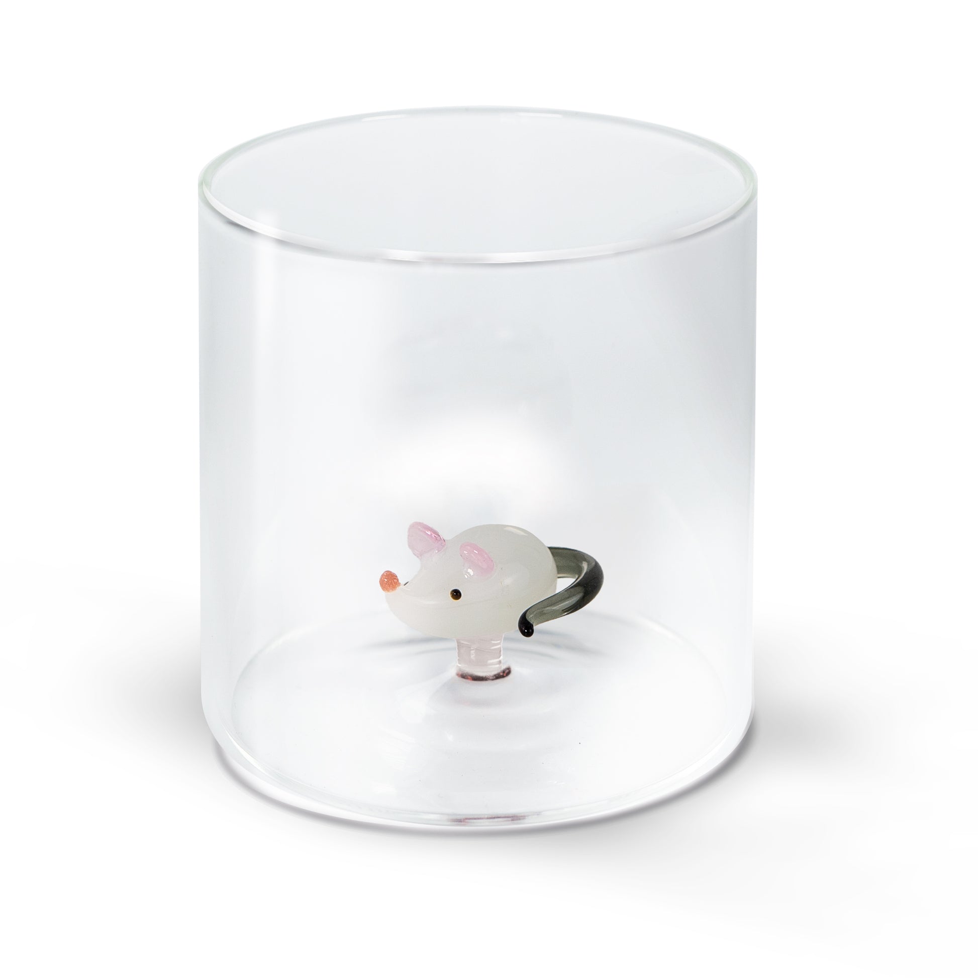 Bicchiere in Vetro Borosilicato 250ml Topo