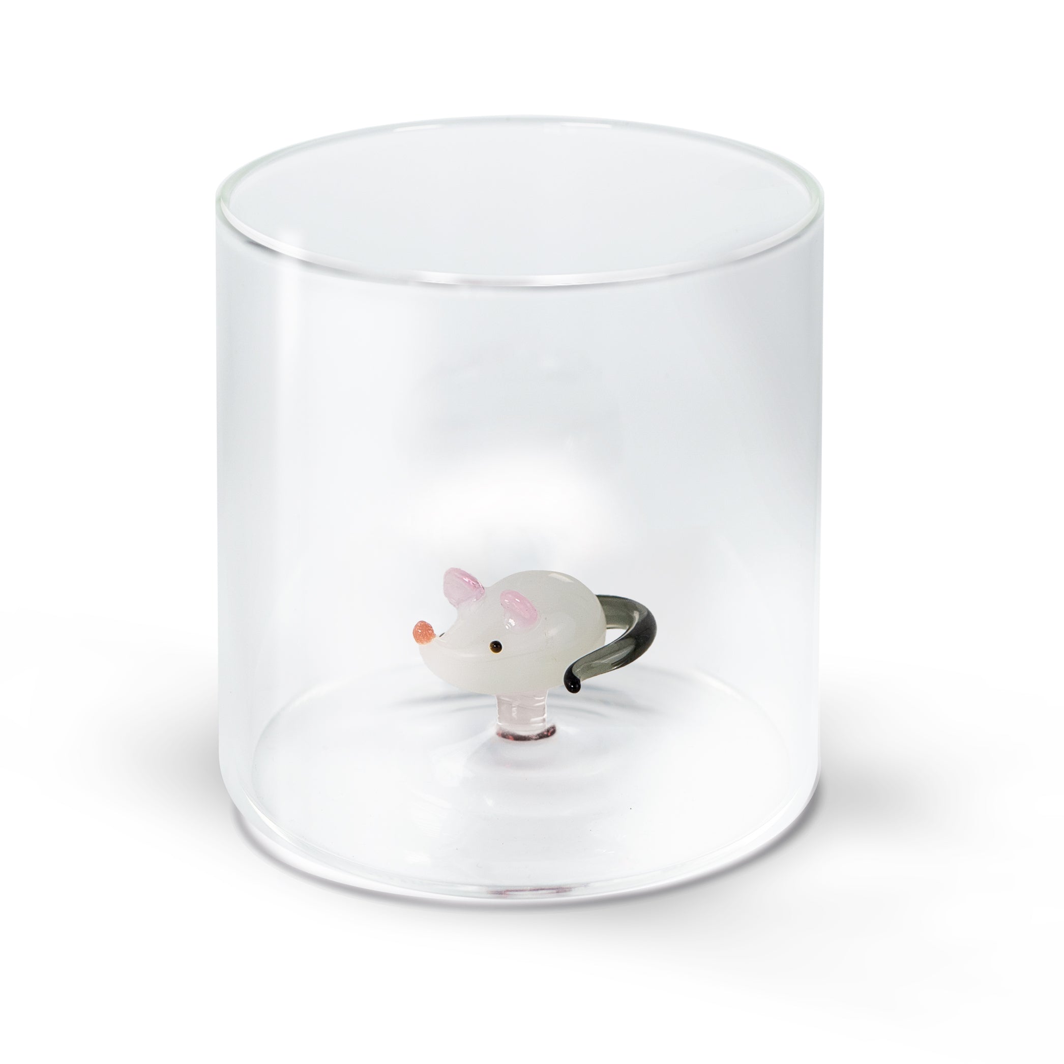 Bicchiere in Vetro Borosilicato 250ml Topo