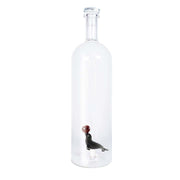Bottiglia in vetro borosilicato con tappo decoro con Foca