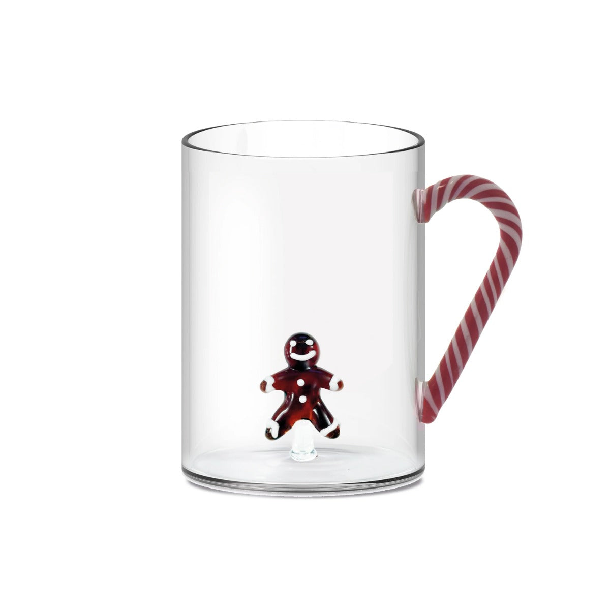 TAZZA IN VETRO BOROSILICATO CON SOGGETTO NATALIZIO