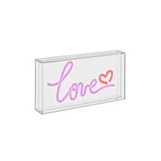 INSEGNA NEON CON SCRITTA DECORATIVA LOVE 23X4X12.7 CM