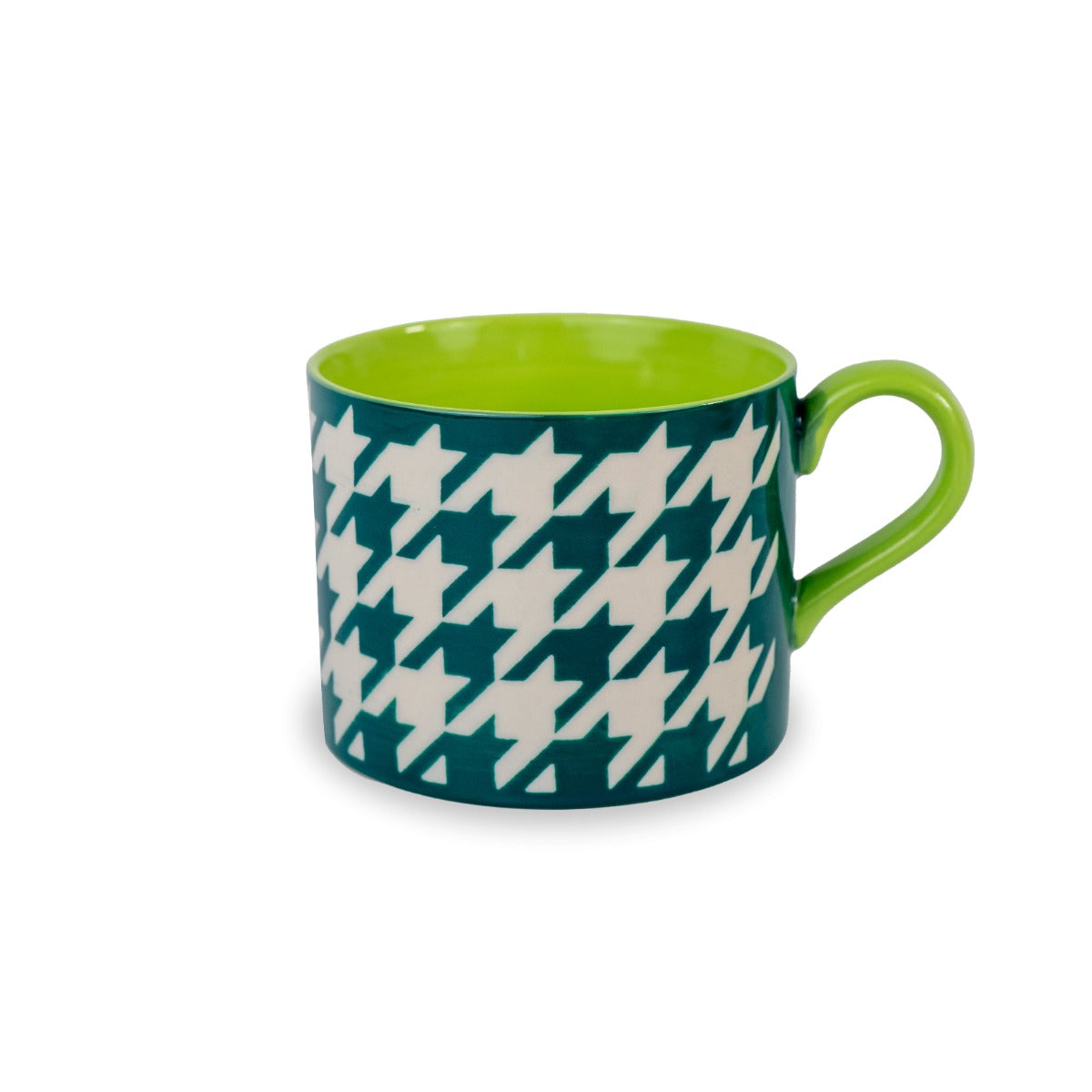 Tazza Colazione 400ml Verde Pied de Poule