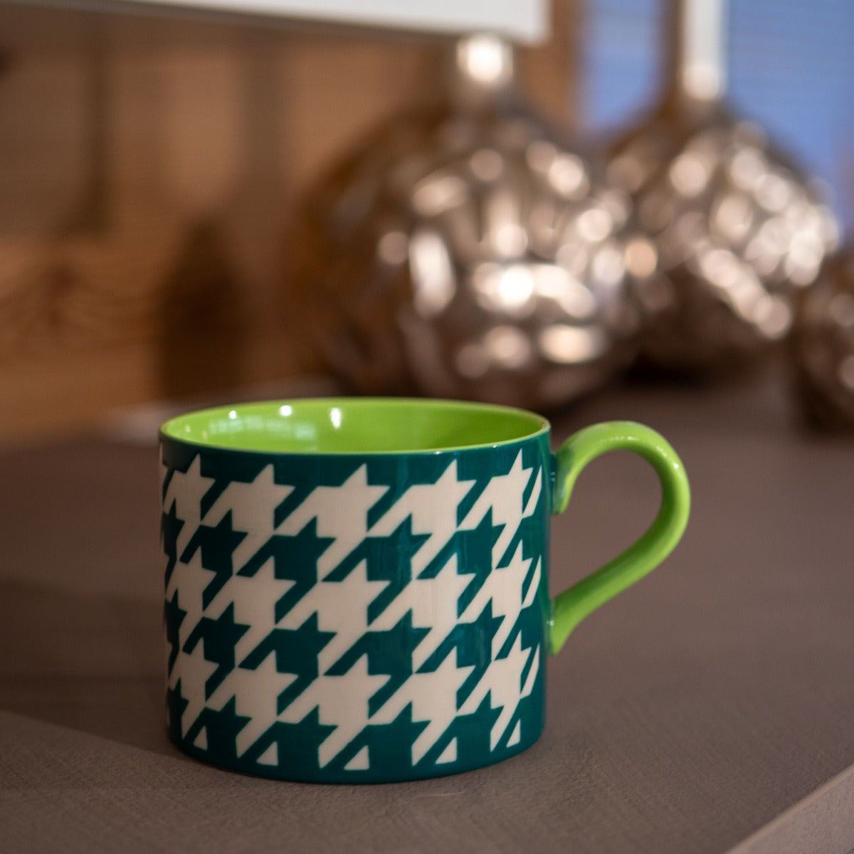 Tazza Colazione 400ml Verde Pied de Poule