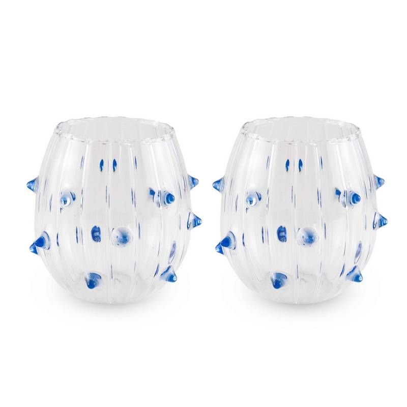 Set di 2 Bicchieri 350 ml Blue Spines WD LIFESTYLE