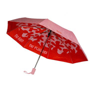 Ombrello Automatico Apri e Chiudi Decorato No Rain No Flowers D97cm Nero Wd Lifestyle