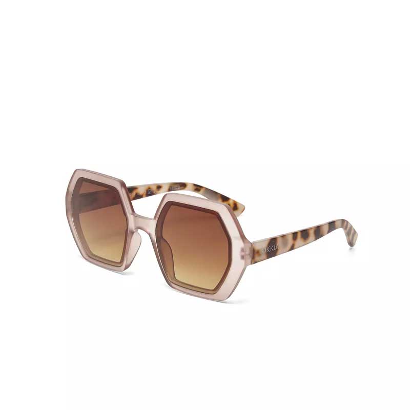 OKKIA OCCHIALE DA SOLE PREMIUM ESAGONALE EMMA PINK HAVANA OKKIA