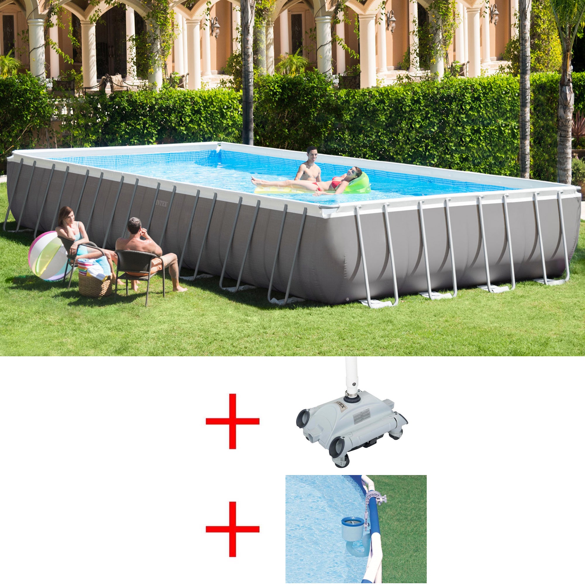 OFFERTA PISCINA INTEX ULTRAFRAME CM975X488X132 +ROBOT +SKIMMER