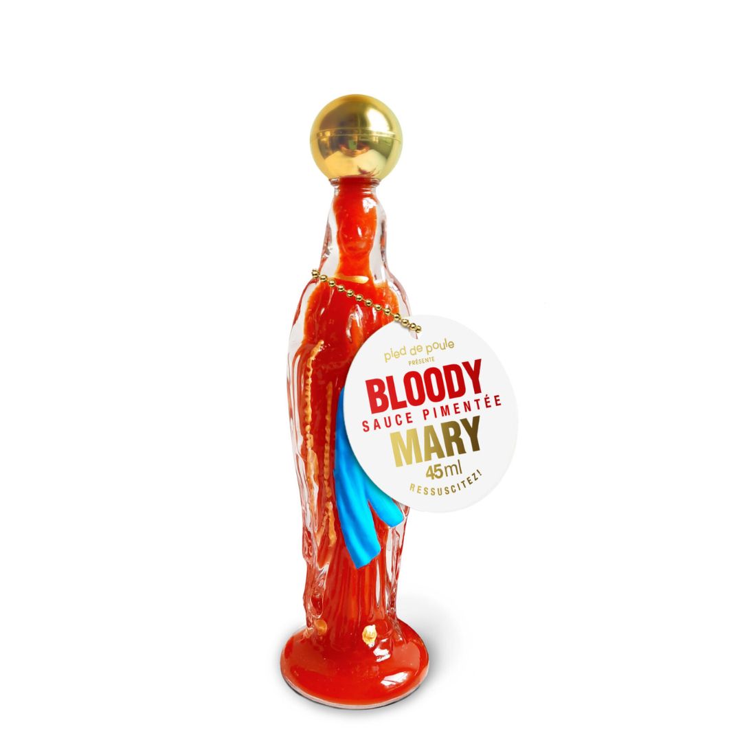 PORTA SALSA A FORMA DI MADONNA BLOODY MARY SALSA CHILI