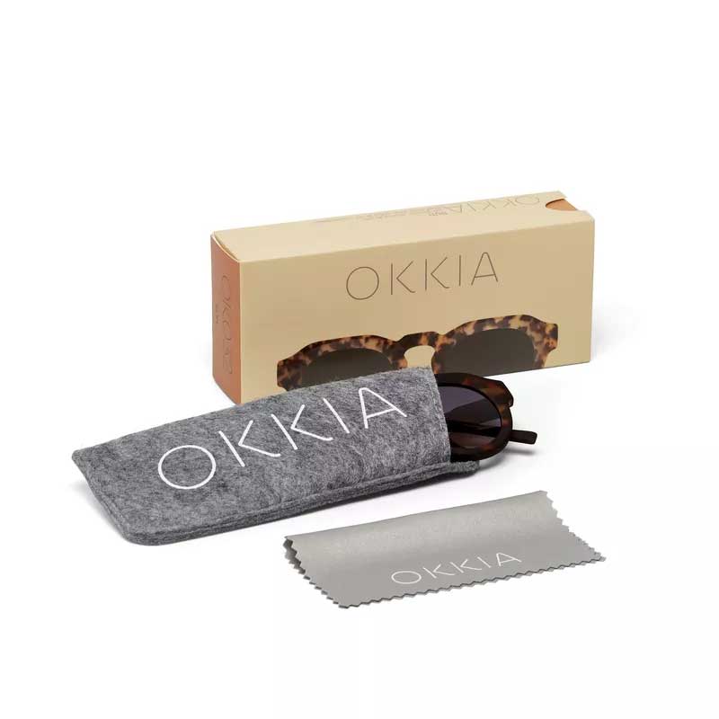 OCCHIALE DA SOLE MODELLO ZENO COLORE CLASSIC HAVANA OKKIA