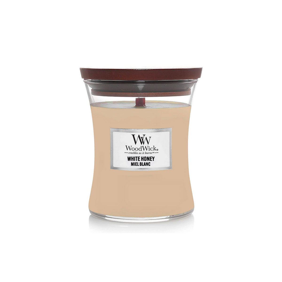CANDELA CLESSIDRA PICCOLA MINI JAR WHITE HONEY
