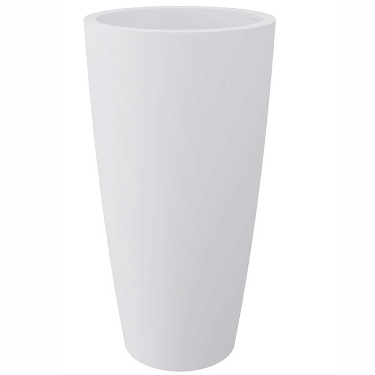 VASO TONDO STYLE DIAM.38XH.85CM BIANCO