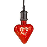 LAMPADA CON CUORE ROSSO LED
