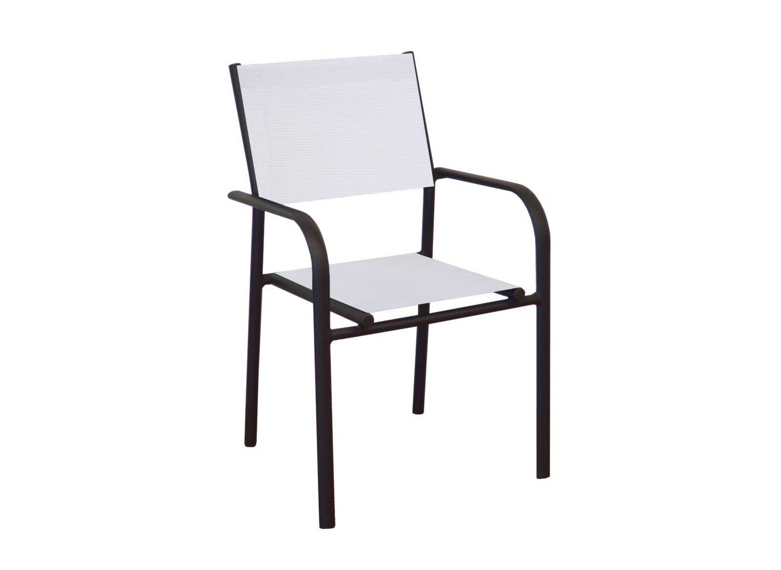 OFFERTA TAVOLO HOUSTON ALLUNGABILE 135/180X70XH75CM +6 POLTRONE DUCA GRAFITE/BIANCO