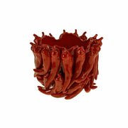 Vaso Chili Pepper in Ceramica 25x25x25 cm Rosso PERAGA HOME