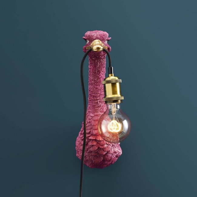 Lampada da Parete Piccolo Struzzo Franz Josef 18X12,5XH35CM Magenta WERNER VOSS - immagine 4