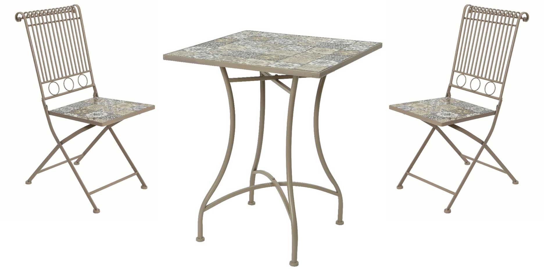 SET BISTROT TOULOUSE TAVOLO 58CM + 2 SEDIE