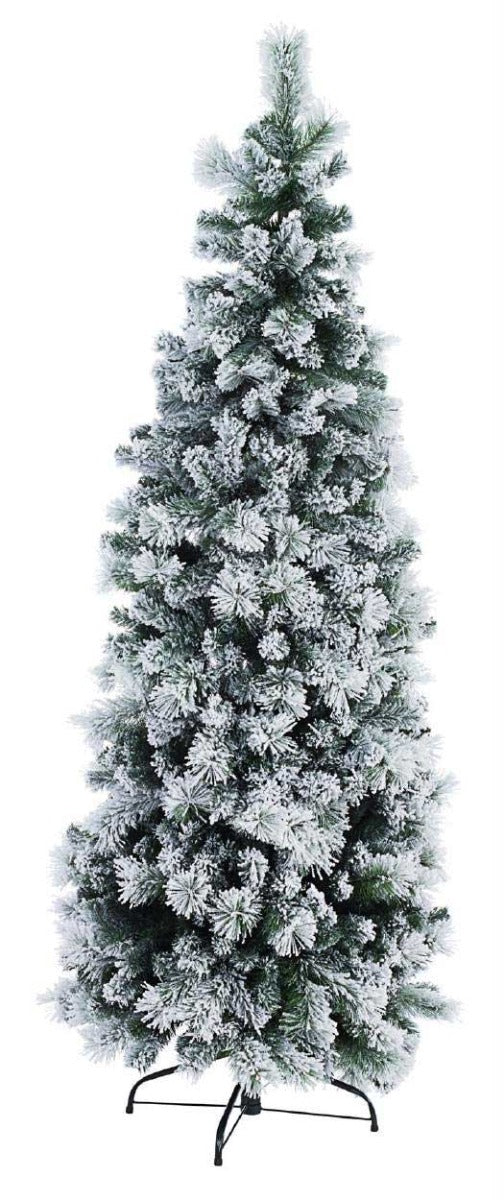 ALBERO DI NATALE SLIM PRAGA INNEVATO H240CM