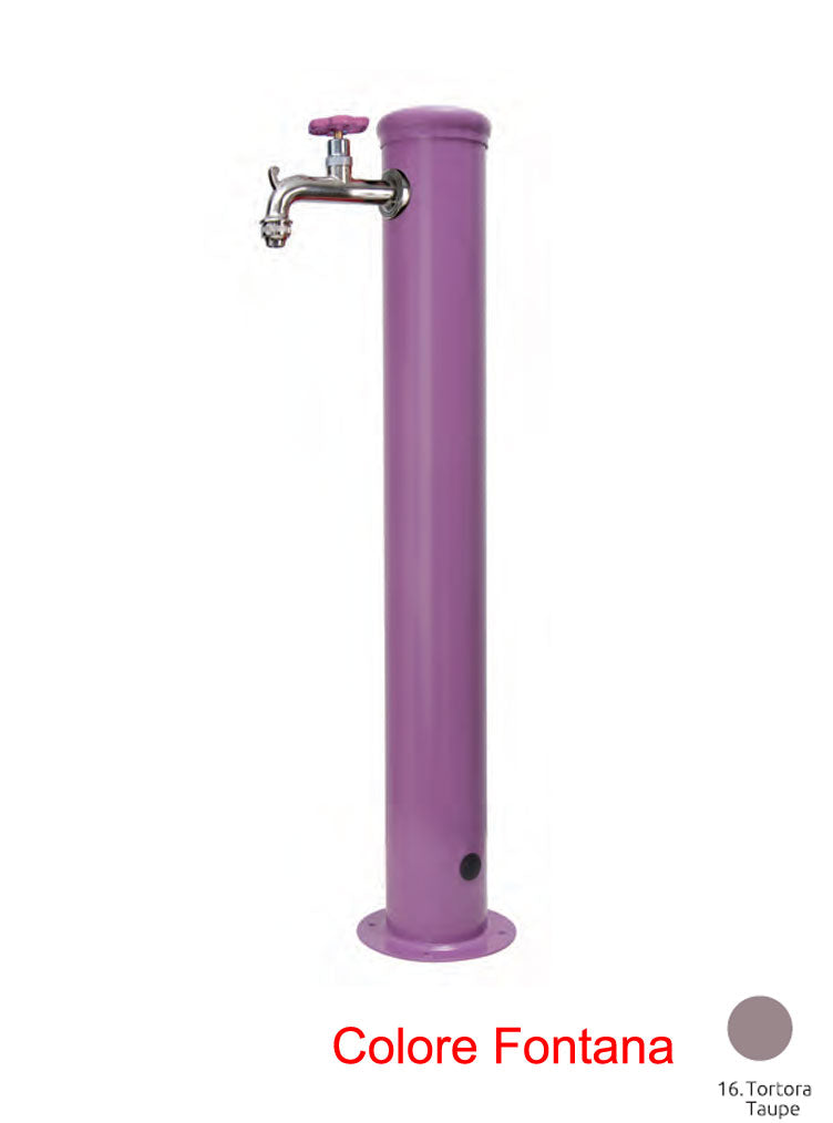 FONTANA CON GHIERA TORTORA CON RUBINETTO H85CM