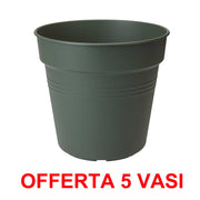 OFFERTA 5 VASO GREEN BASICS GROWPOT 11CM VERDE