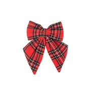 FIOCCO IN TARTAN APPENDIBILE 13x15CM ROSSO