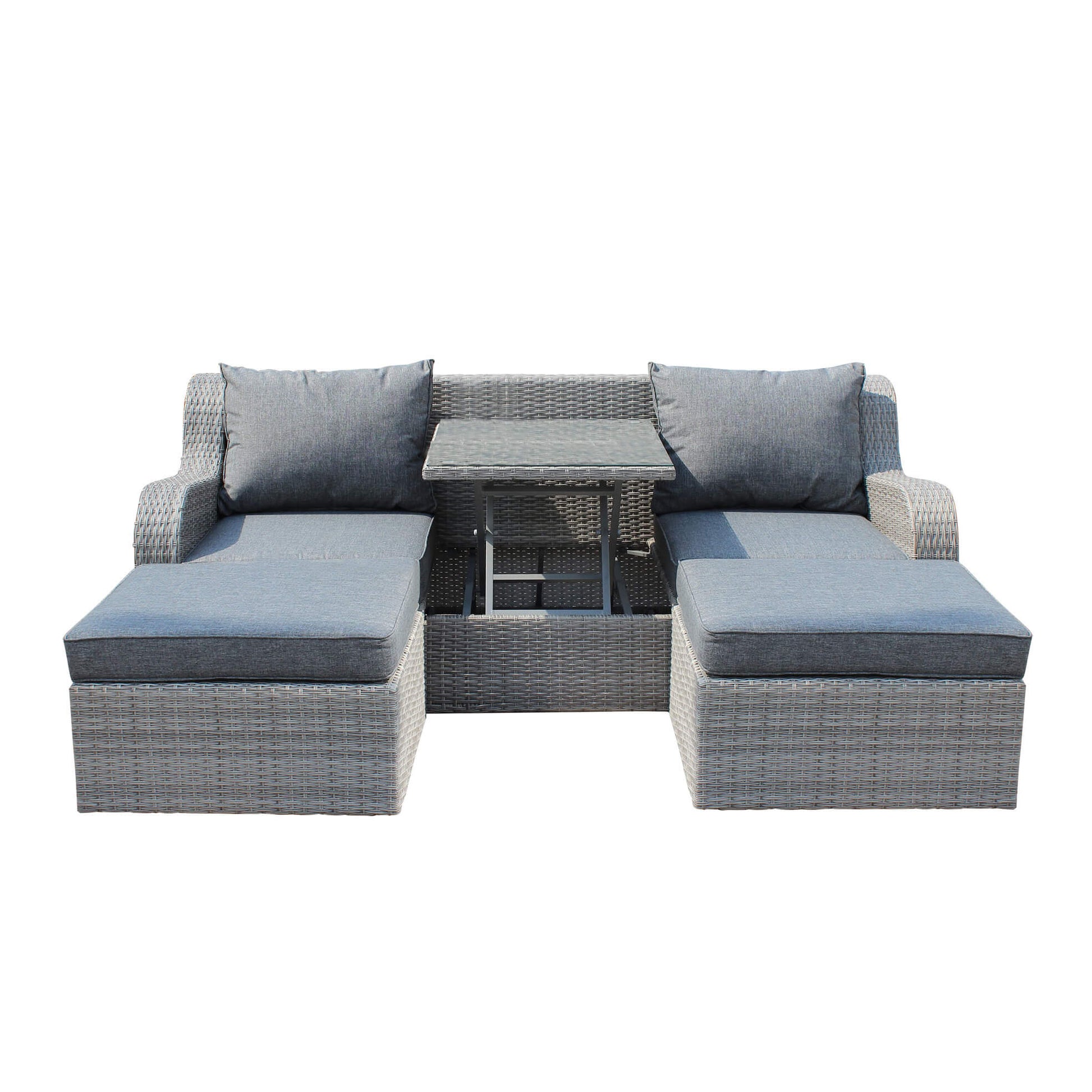 DIVANO CON 2 POUF PERU' C/CUSC