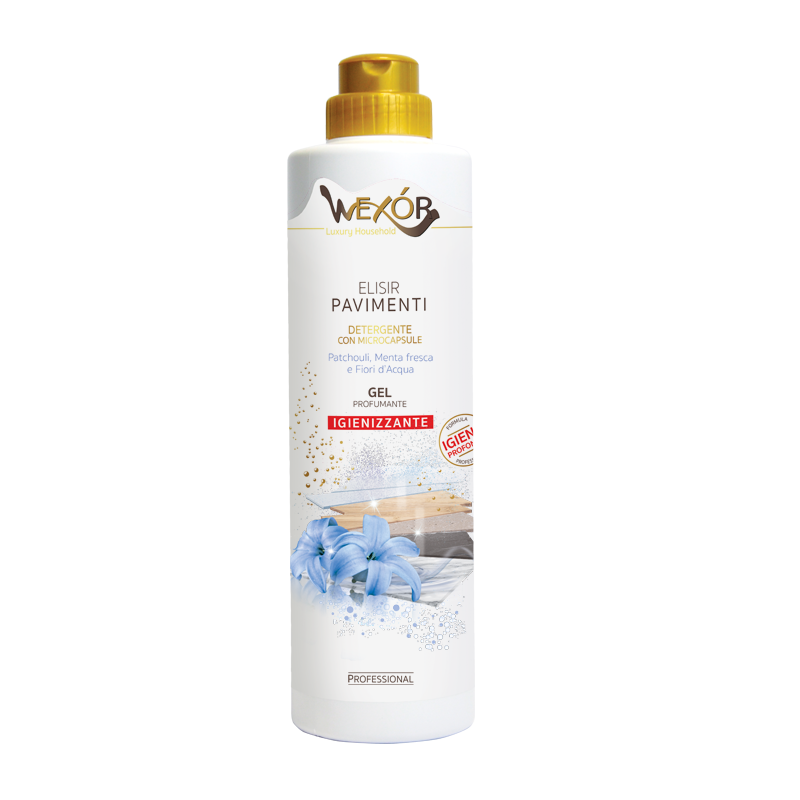 DETERGENTE GEL ELISIR PAVIMENTI FIORI D'ACQUA 750ML IGIENIZZANTE