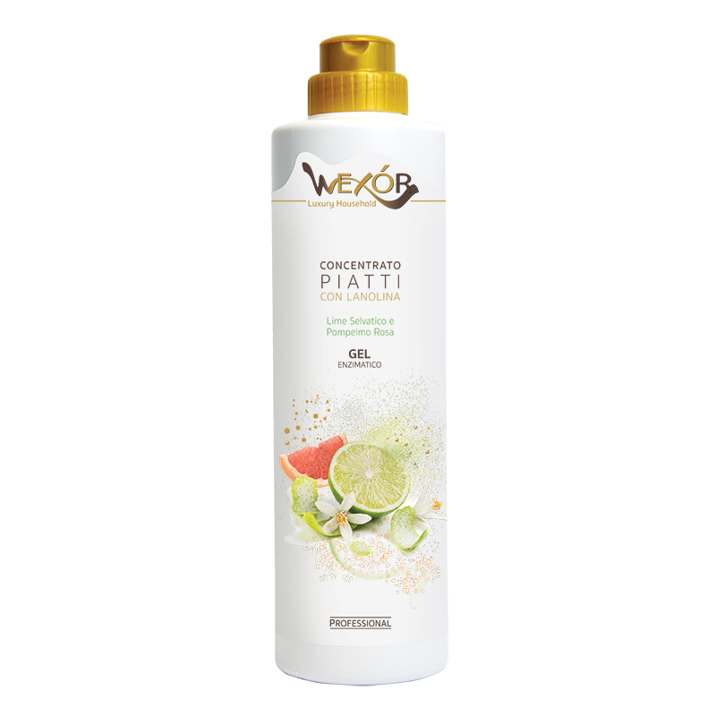 GEL ENZIMATICO CONCENTRATO PIATTI 750ML LIME SELVATICO E POMPELMO ROSA