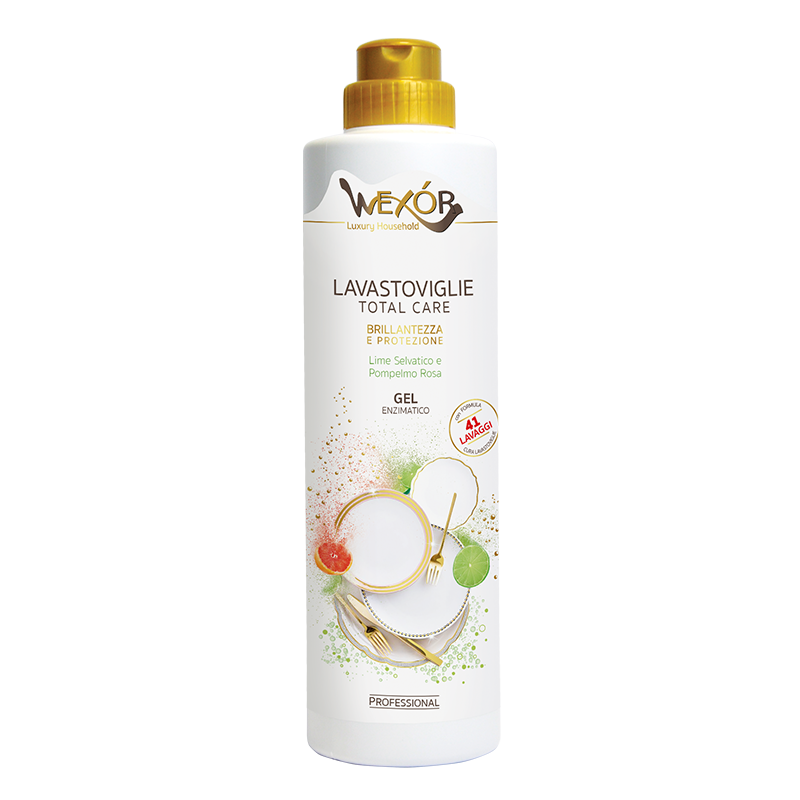 GEL ENZIMATICO LAVASTOVIGLIE TOTAL CARE 750ML LIME SELVATICO E POMPELMO ROSA