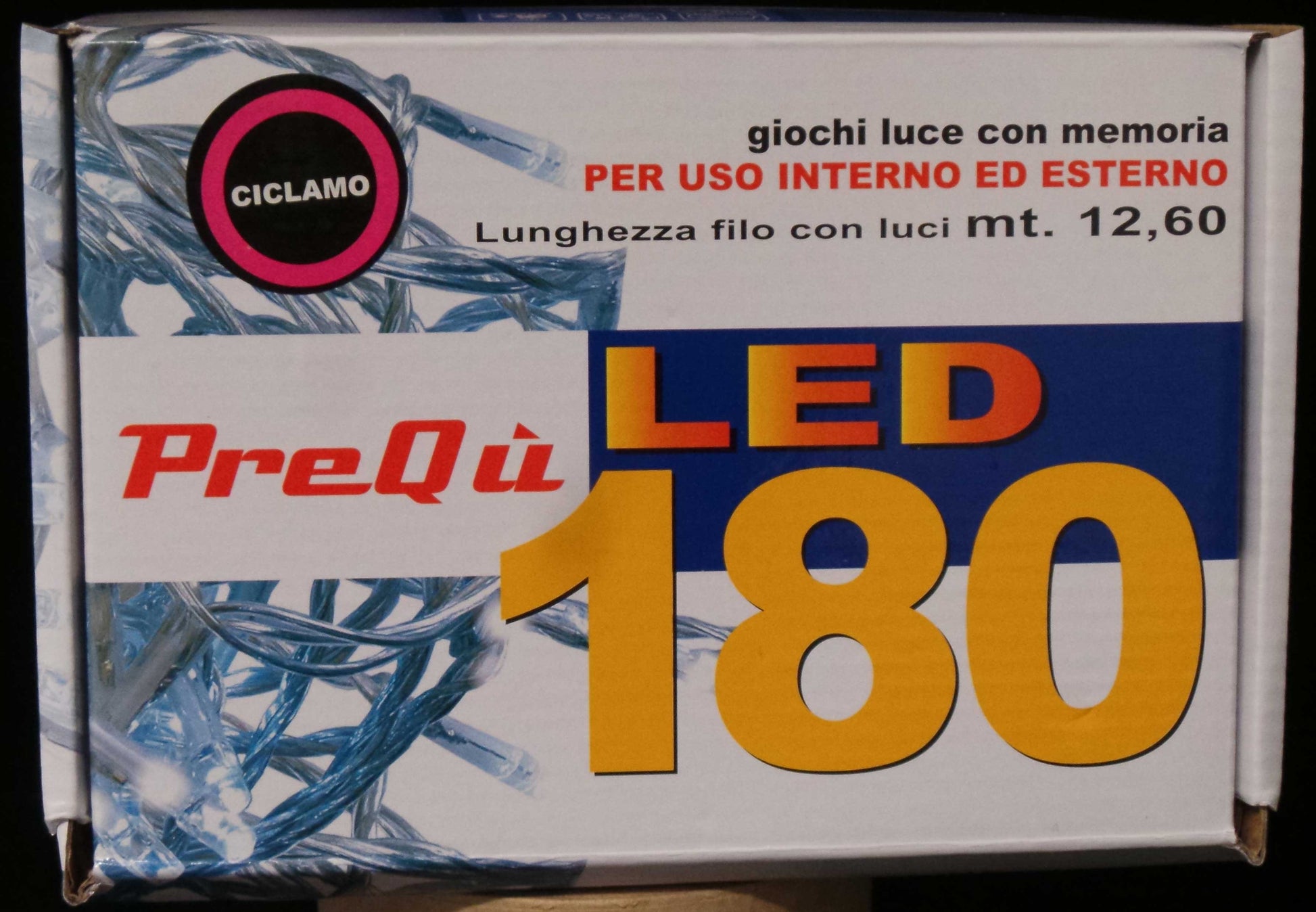 LUCI DI NATALE 180 LED ROSA 8 GIOCHI DI LUCE FILO TRASPARENTE