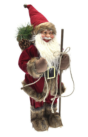 BABBO NATALE ROSSO/ORO 80CM