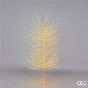 ALBERO FAGGIO CON BASE H180CM 2000LED ORO LUCE BIANCA CALDA